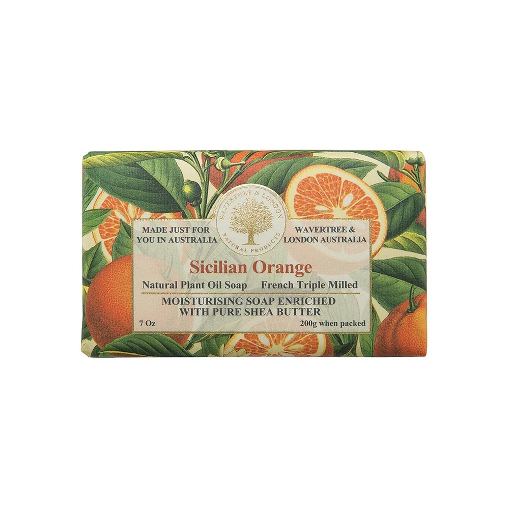 Wavertree & London Sicilian Orange Luxury Hand & Body Soap Bars Set of 8